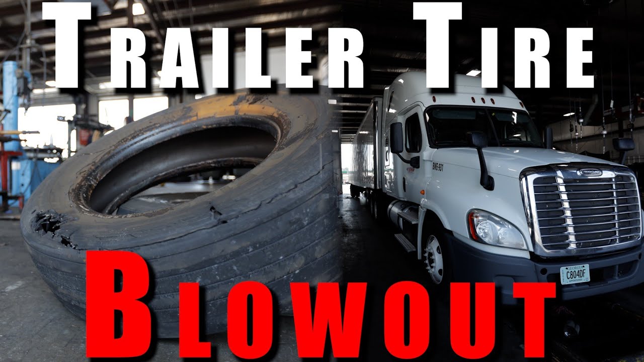 Trailer Tire Blowout - Virginia Repair Shop | 53' Reefer - Regional Trucking