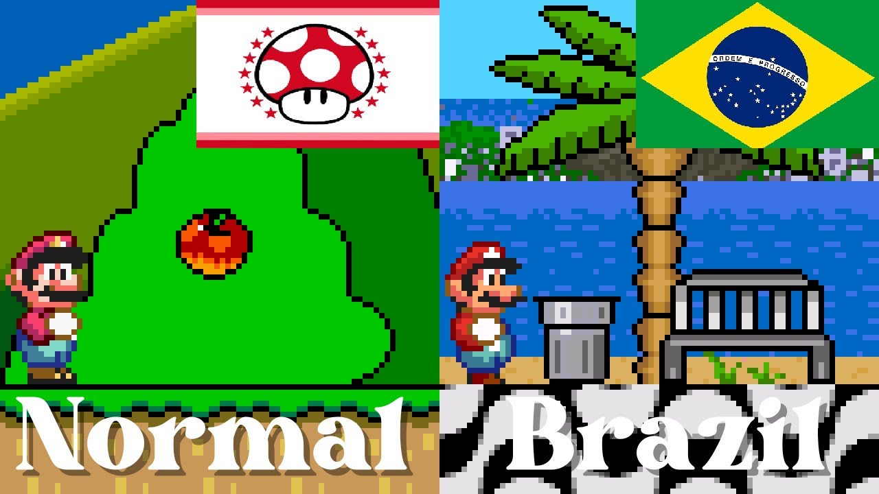 Super Mario World (SNES) - Mario goes to brazil. ᴴᴰ