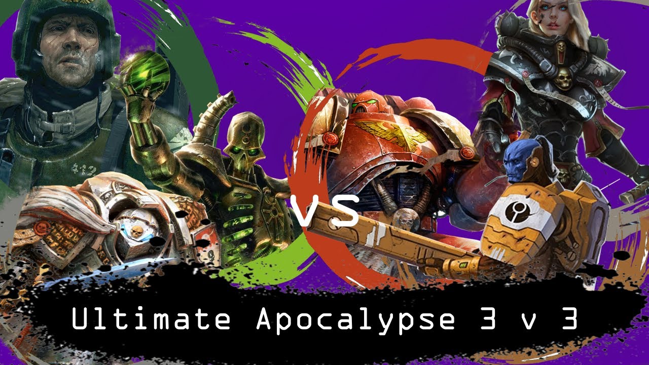 Dawn of War: Окончательный Апокалипсис: 3 на 3 Некронов, Имперская Гвардия, Охотники на демонов п...