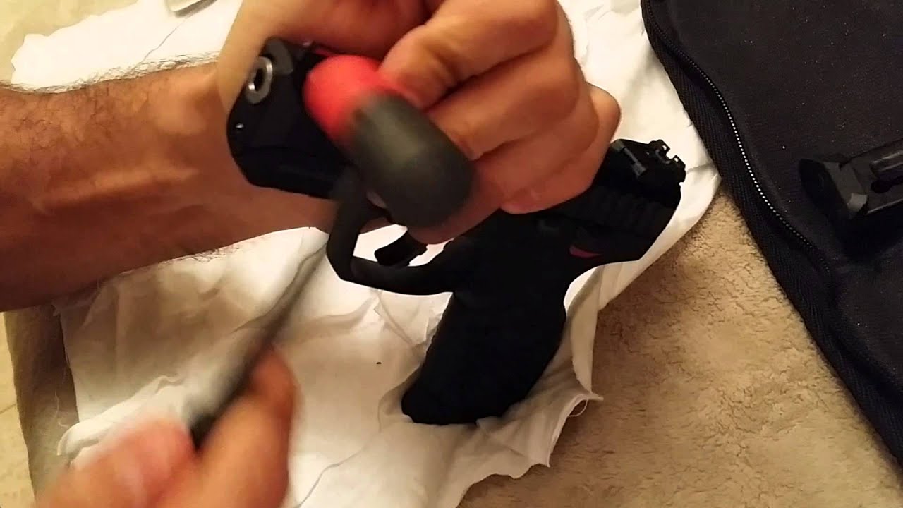 Установка прицела Ruger SR22 Hi Viz