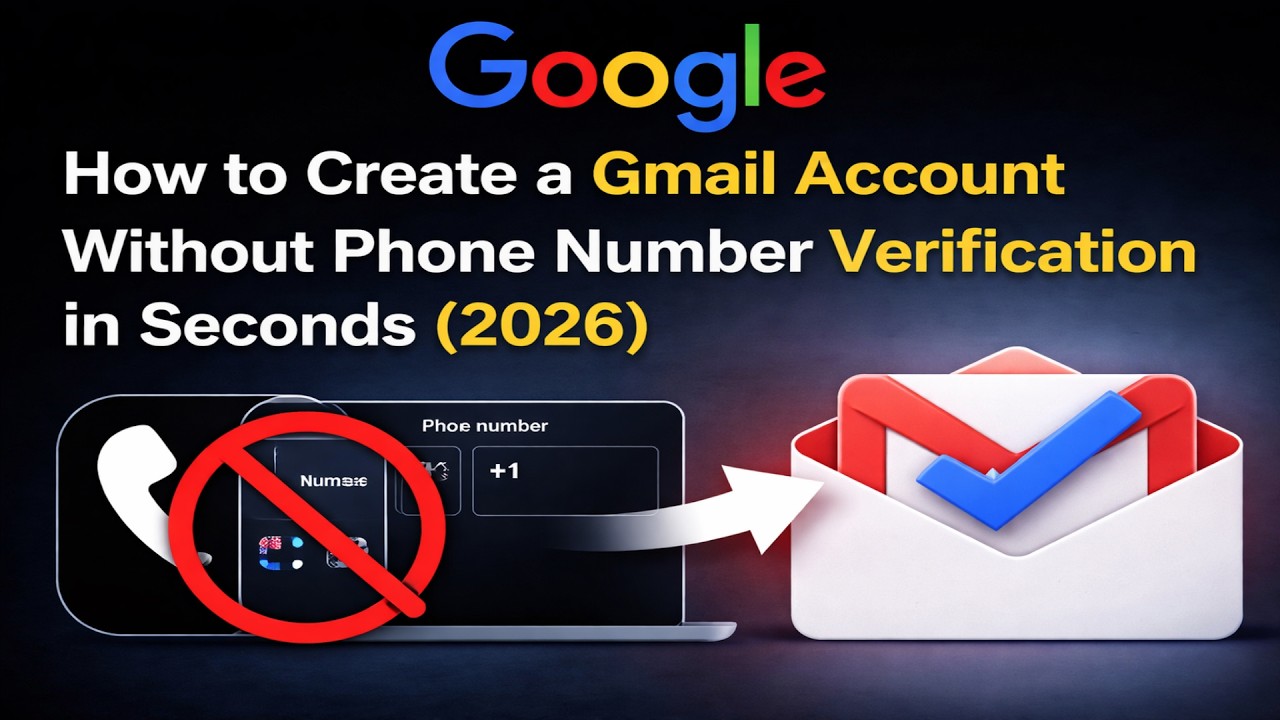 How to Create a Gmail Account Without Phone Number Verification in Seconds (2026)