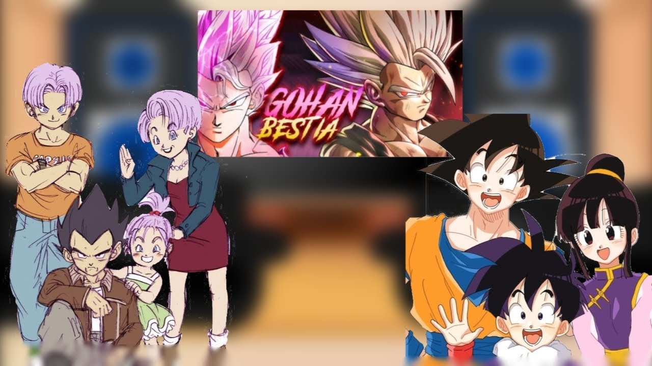 ☆◇|Goku y vegeta + sus familias reaccionan a gohan bestia rap|◇☆