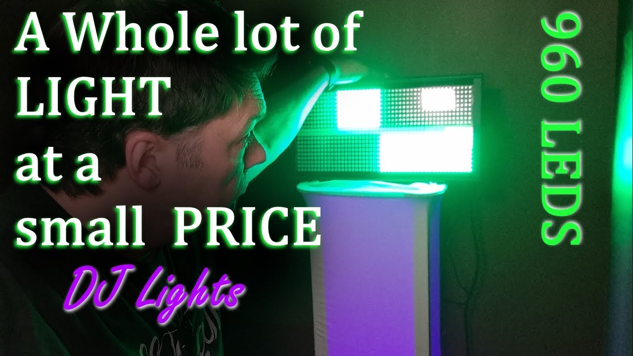 Luce stroboscopica a LED e effetto wash da palco. Luce multieffetto RGB da 500 W - W 4 in 1. Rece...