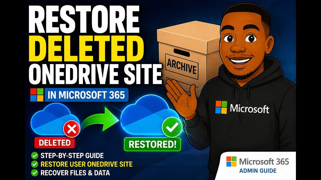 How to Restore a Deleted OneDrive Site in Microsoft 365 | Step-by-Step Admin Guide