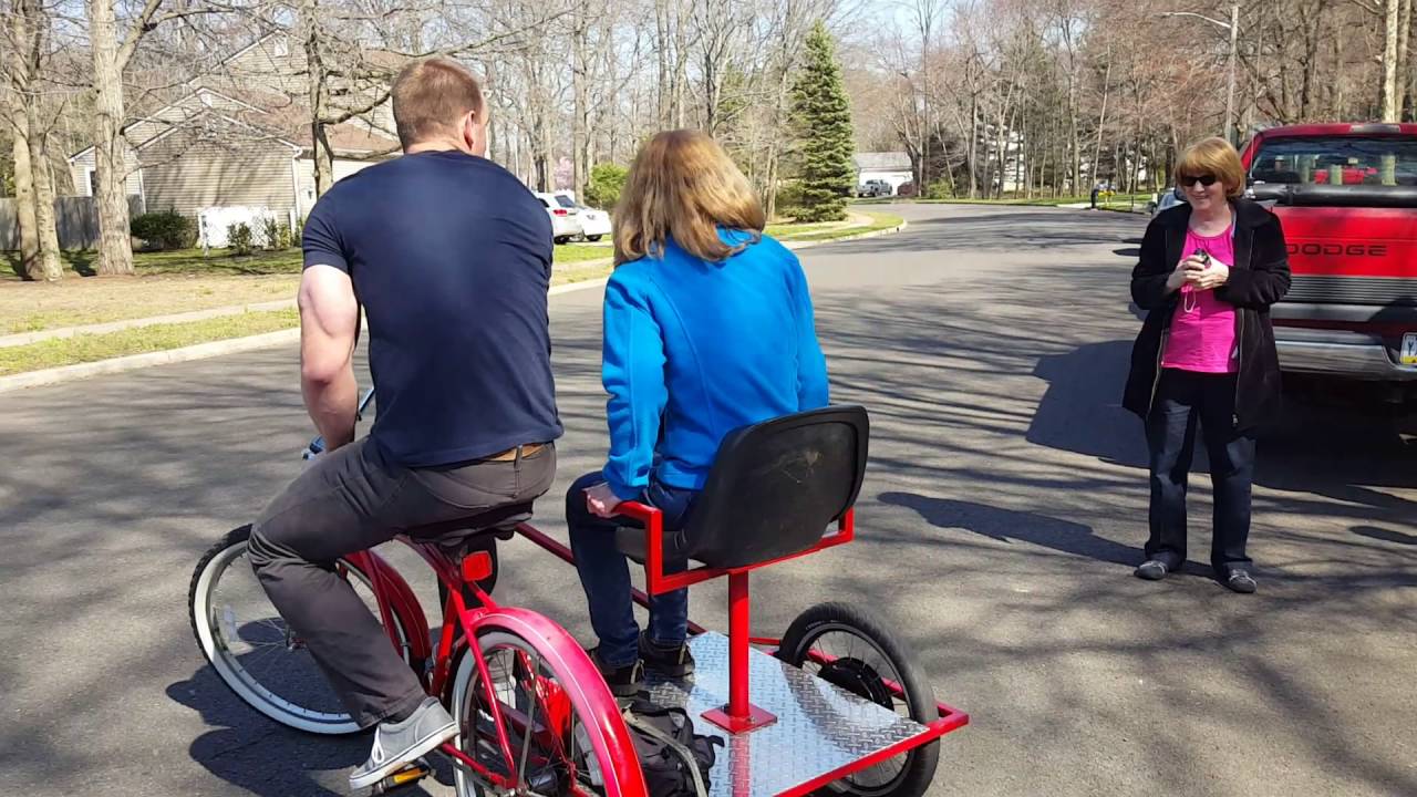 Sidecar bicycle riding