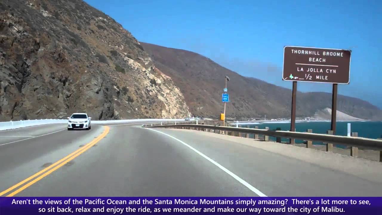 Pacific Coast Highway (PCH), Driving Into Malibu along Southbound California State Route 1