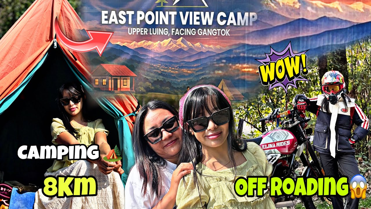 YESTO AMAZING🥰HIDDEN CAMPING🏕️PLACE 🤔GANGTOK MA 🥰WATCH TILL END🙏OFF-ROADING 