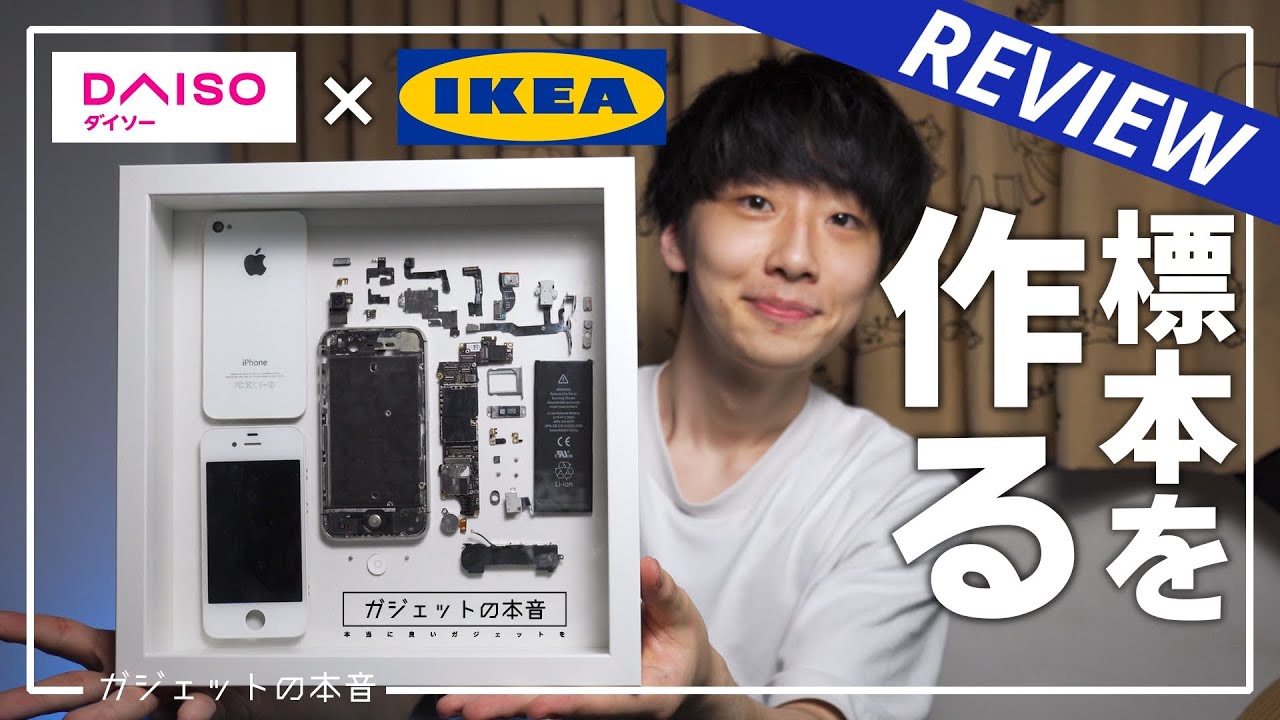【たったの1000円】ダイソーとIKEAのアイテムでiPhoneの標本を作る！！