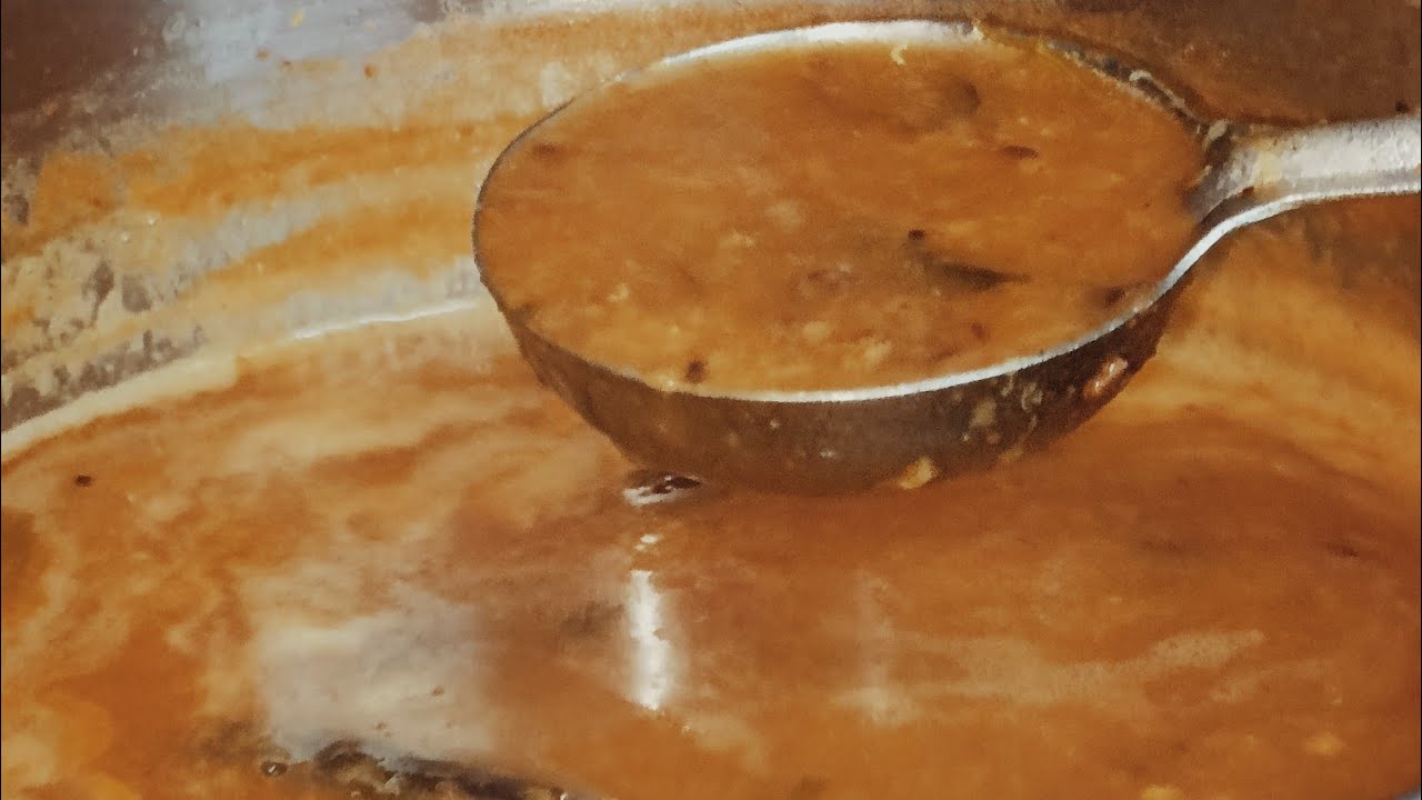 Restaurant style Masoor Dal Sambar 