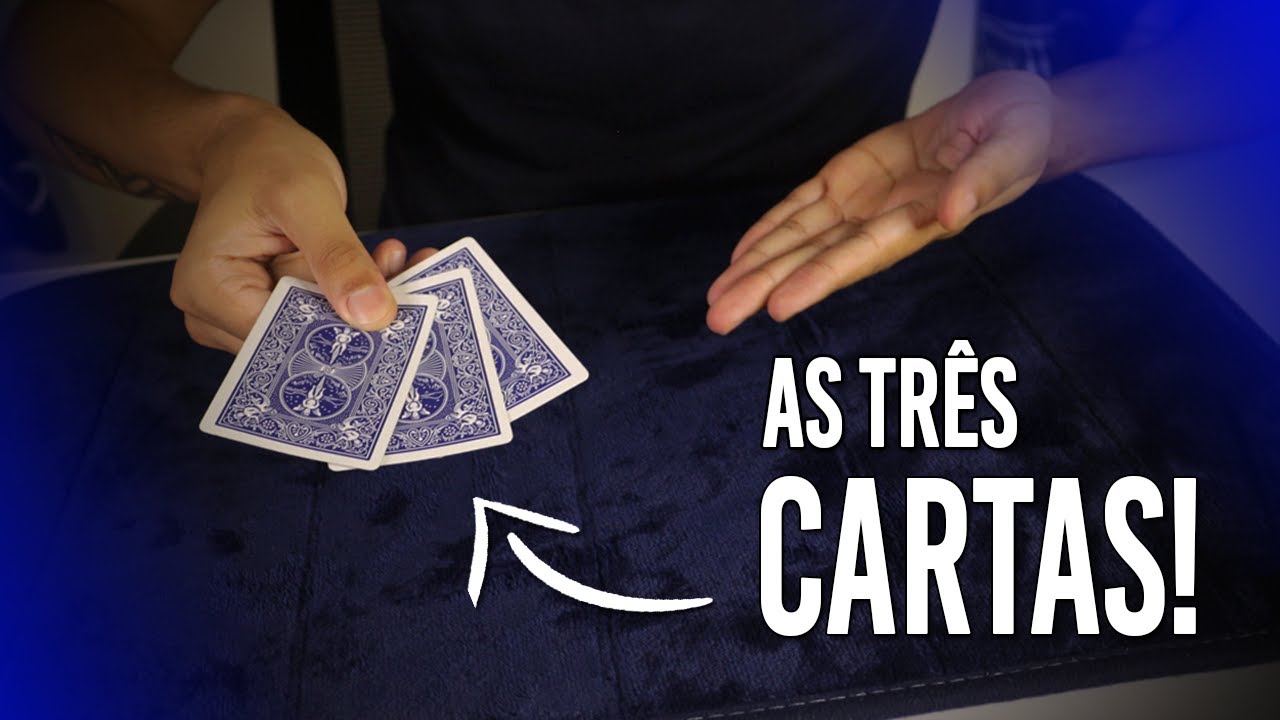 Três cartas - A mágica mais feita DO MUNDO! (Tutorial)