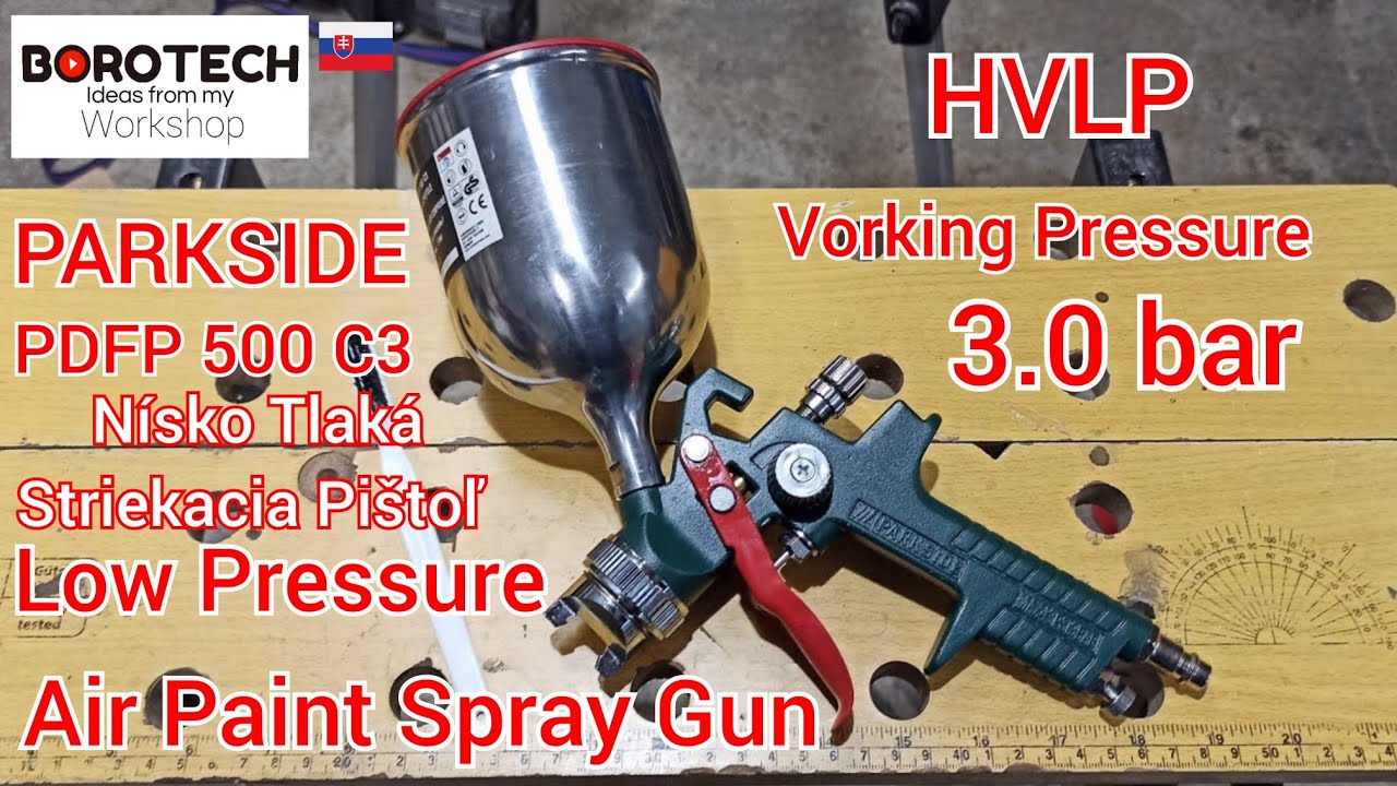 №117 - Обзор - Пистолет-распылитель низкого давления PARKSIDE PDFP 500 C3 HVLP
