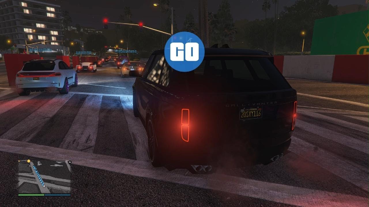 GTA Online/Random Race-Invisible Rocket!!