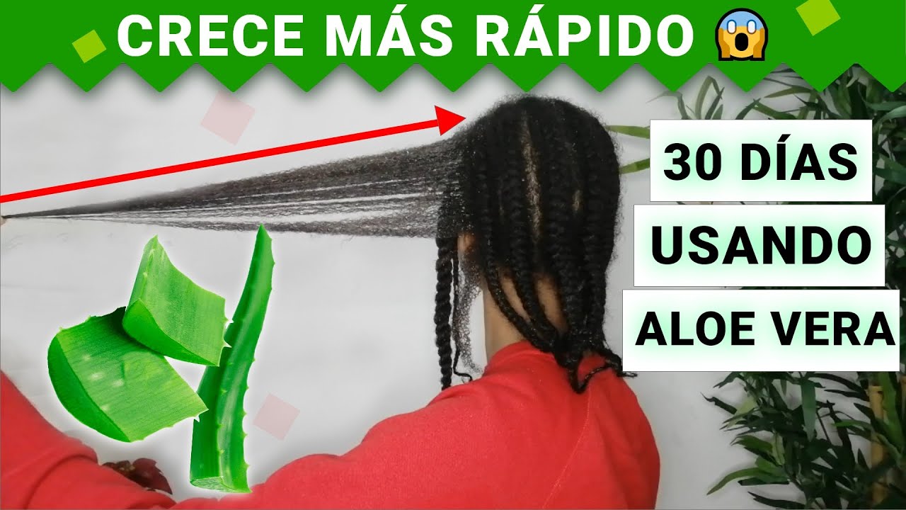 SABILA Para El CRECIMIENTO DEL CABELLO 😱 ANTES Y DESPUÉS  | Funciona? 🤔