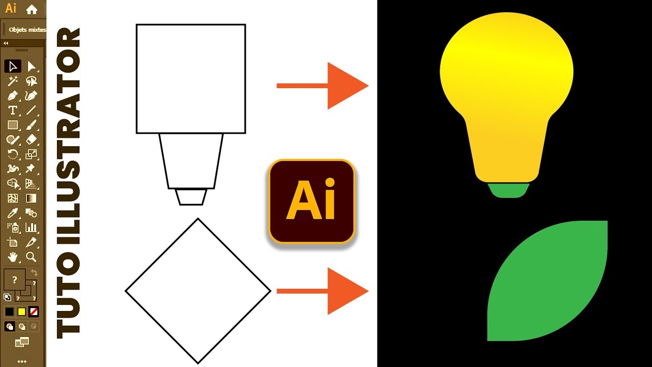 Maîtriser les formes arrondies sans la plume dans Illustrator - tuto Illustrator facile