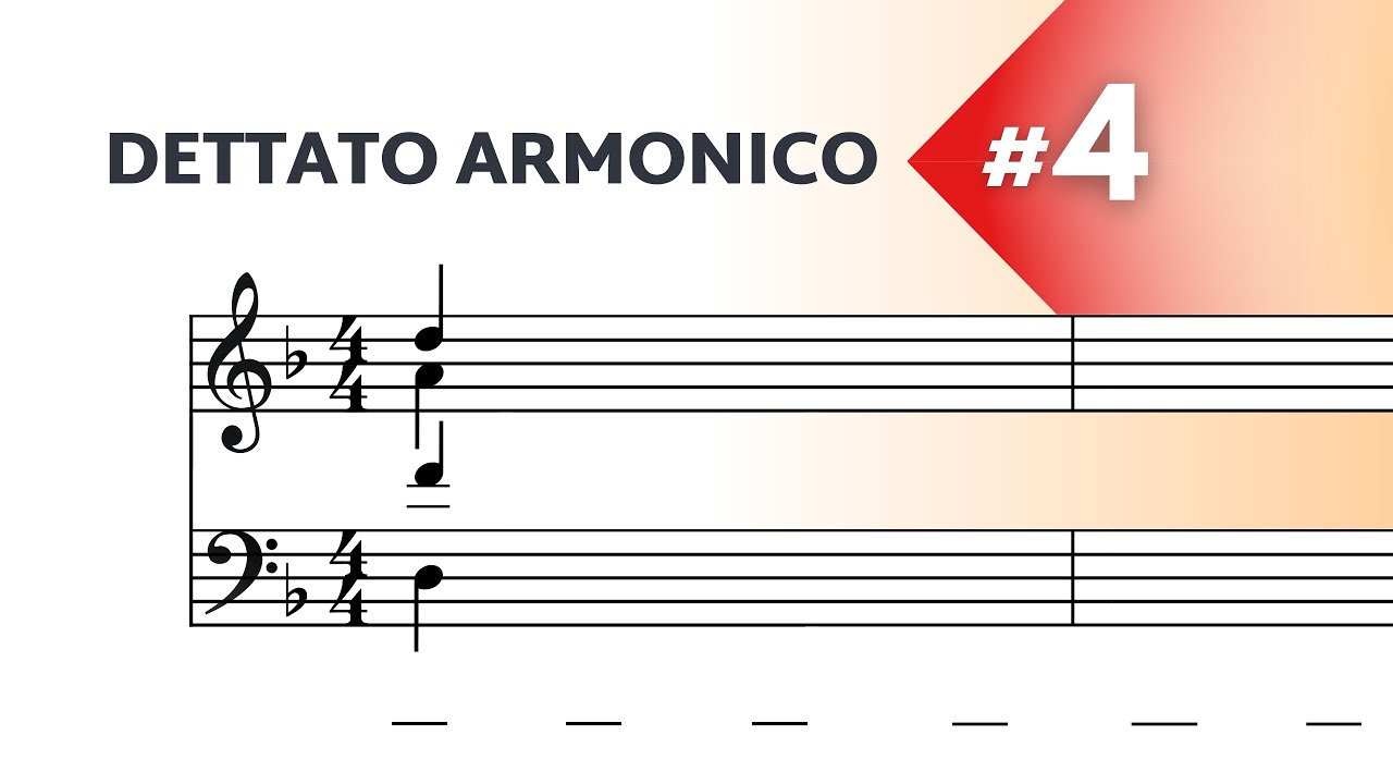 Dettato Armonico a 4 voci - Livello avanzato N°4