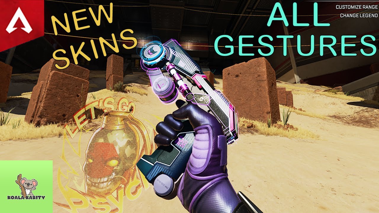 New Reactive Skin for the P2020 (Pink Purr), All Gestures. [Apex Legends - Highlight - Oct.24]