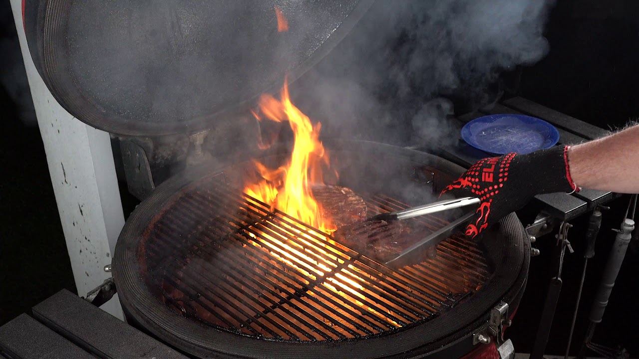Ribeye Reversed Seared on the Kamado Joe Big Joe