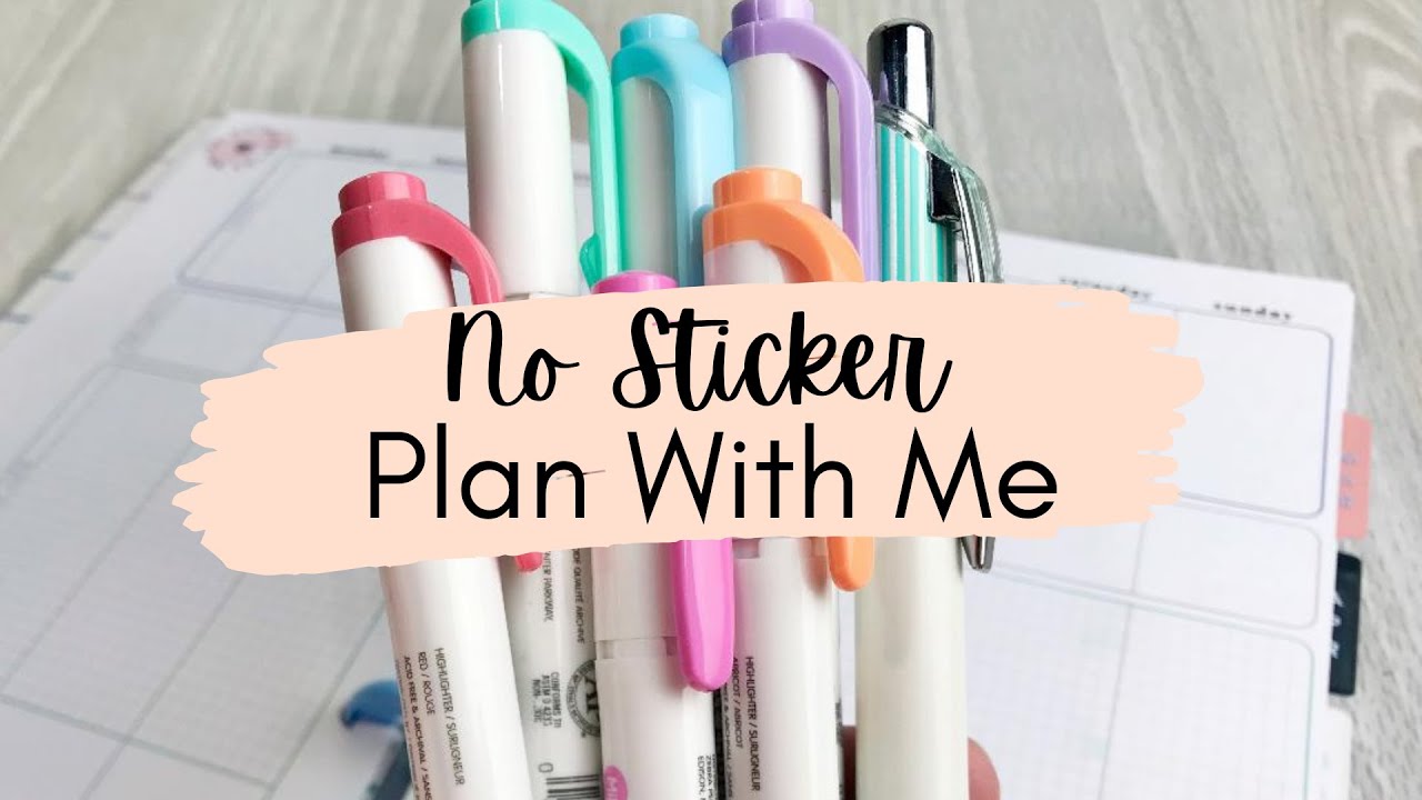 Plan With Me | NO STICKERS | Mini Happy Planner Fitness