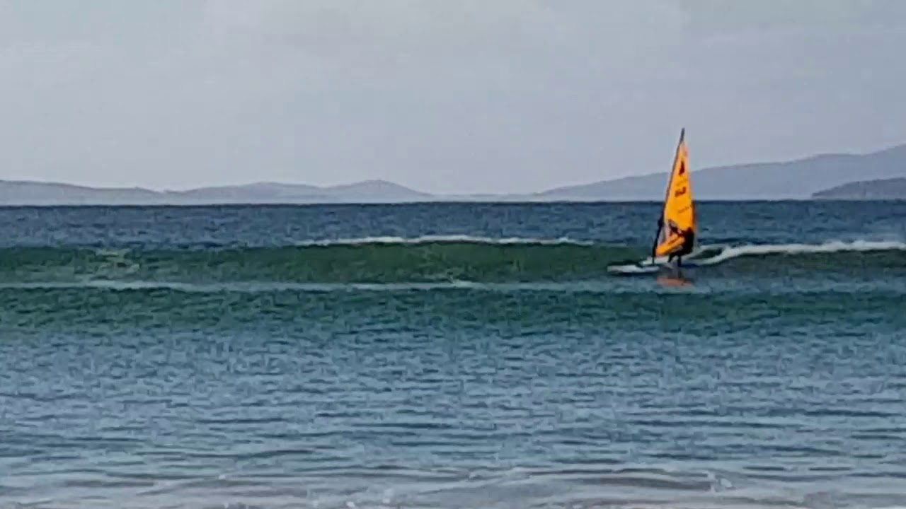 Windsurfer LT playing in swell