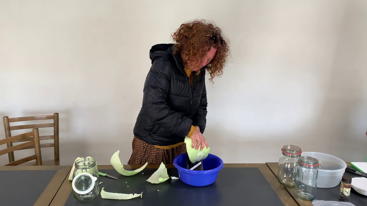 Film de la fabrication de la choucroute