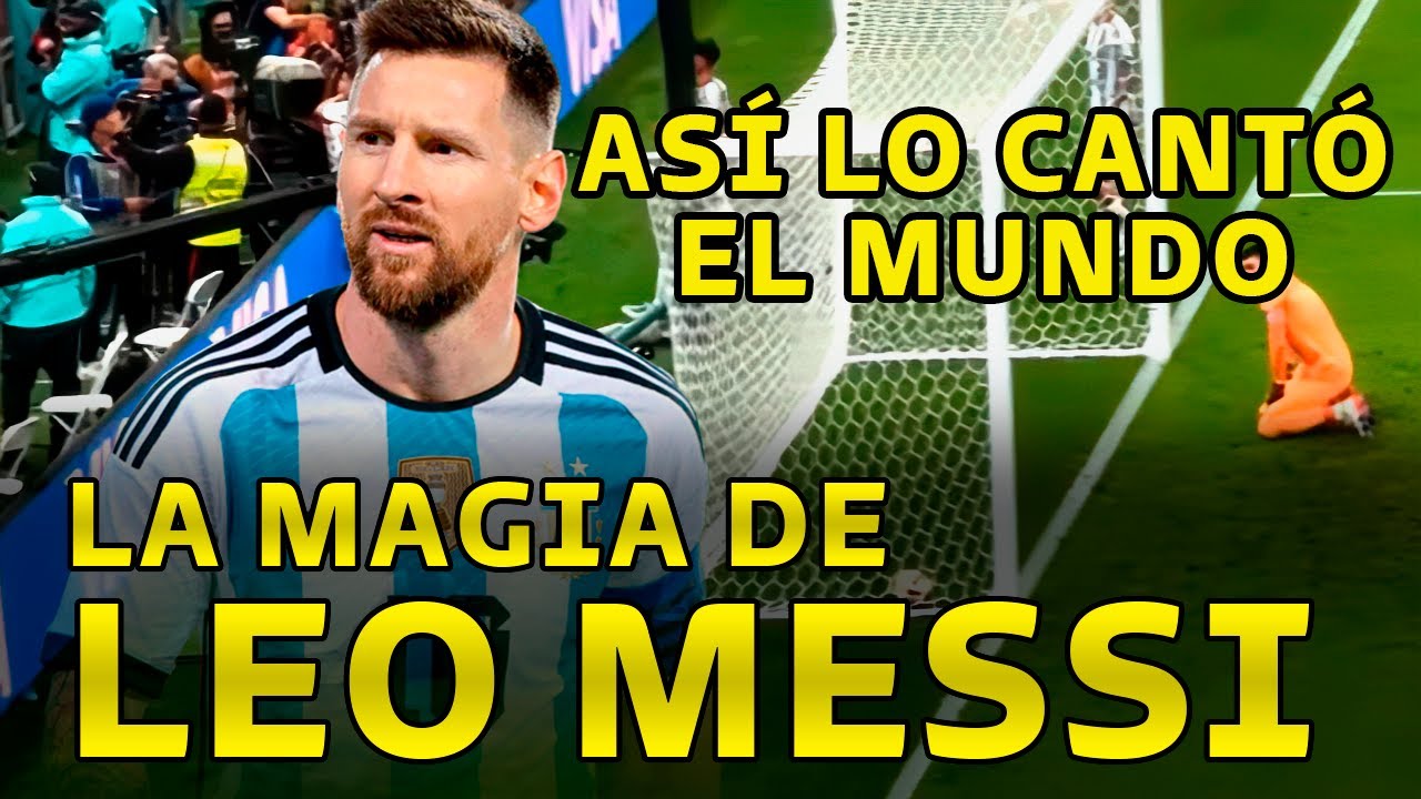Así Cantó el Mundo el Gol de Messi | Julian | Argentina vs Croacia
