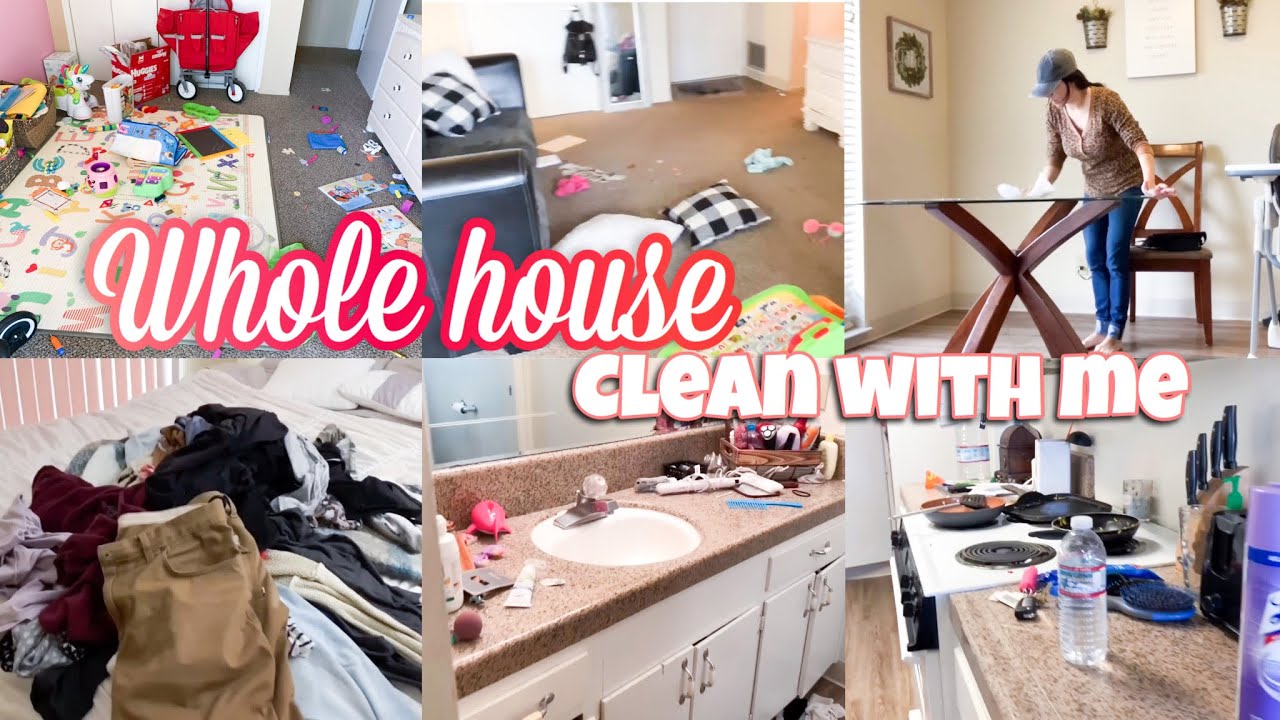 Whole House Clean With Me 2020 |  Actual Mess | Messy House Cleaning