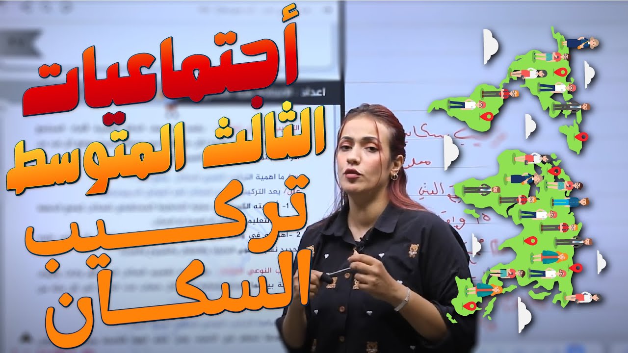 اجتماعيات الثالث المتوسط - تركيب السكان - أ.هبة الشمري