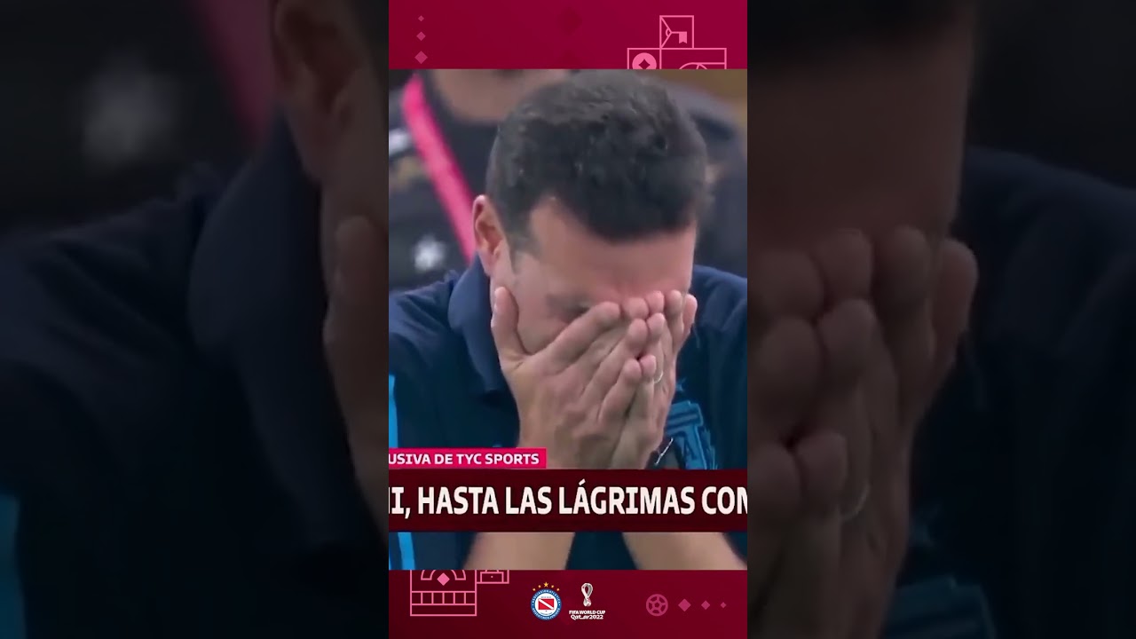 🇦🇷👏 &iexcl;EMOCI&Oacute;N PURA DE SCALONI! Argentina es CAMPEONA del MUNDO en Qatar 2022 🏆 #short