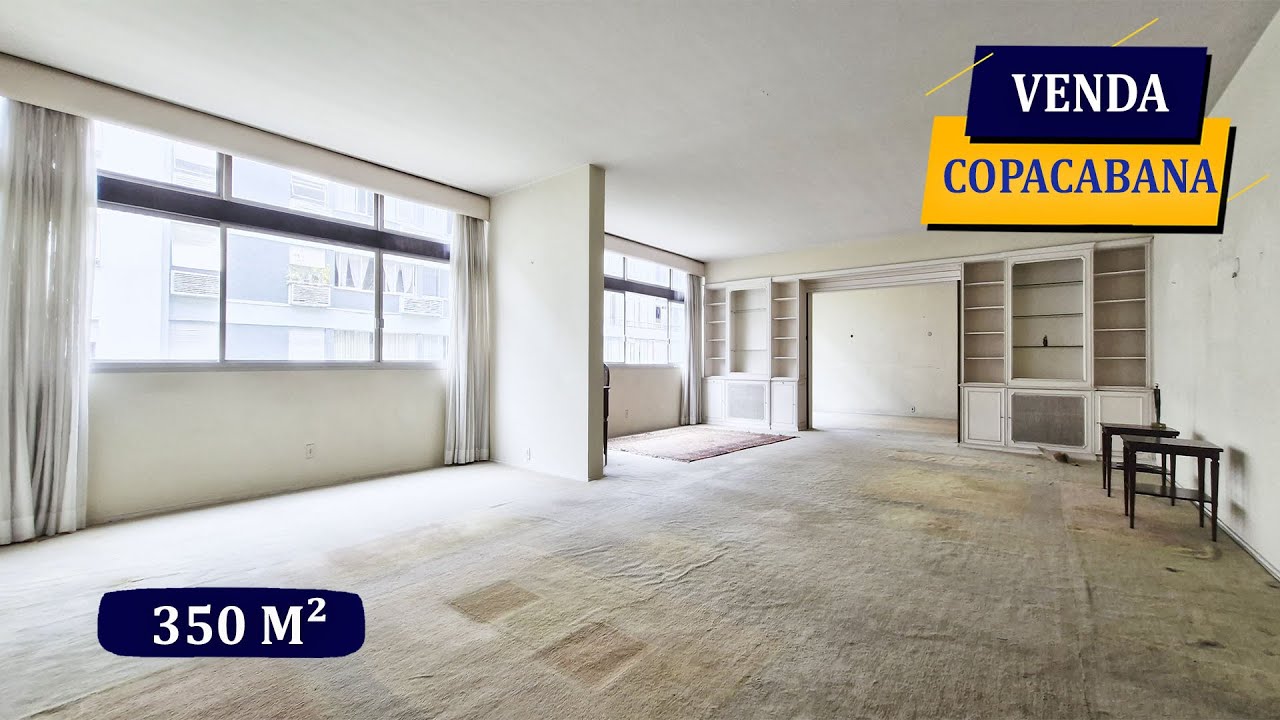 COPACABANA RUA SOUZA LIMA 350M2 PREÇO INCRÍVEL PARA MODERNIZAR 4 QUARTOS 5 BANHEIROS P.24H 2 VAGAS