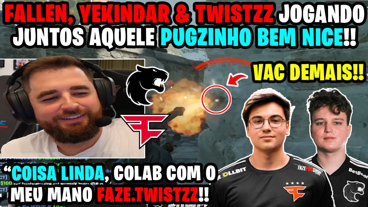 [FAZE + FURIA]🔥🔥 FALLEN, YEKINDAR & TWISTZZ SIMPLESMENTE AMASSANDO NO PUG EUROPEU!!