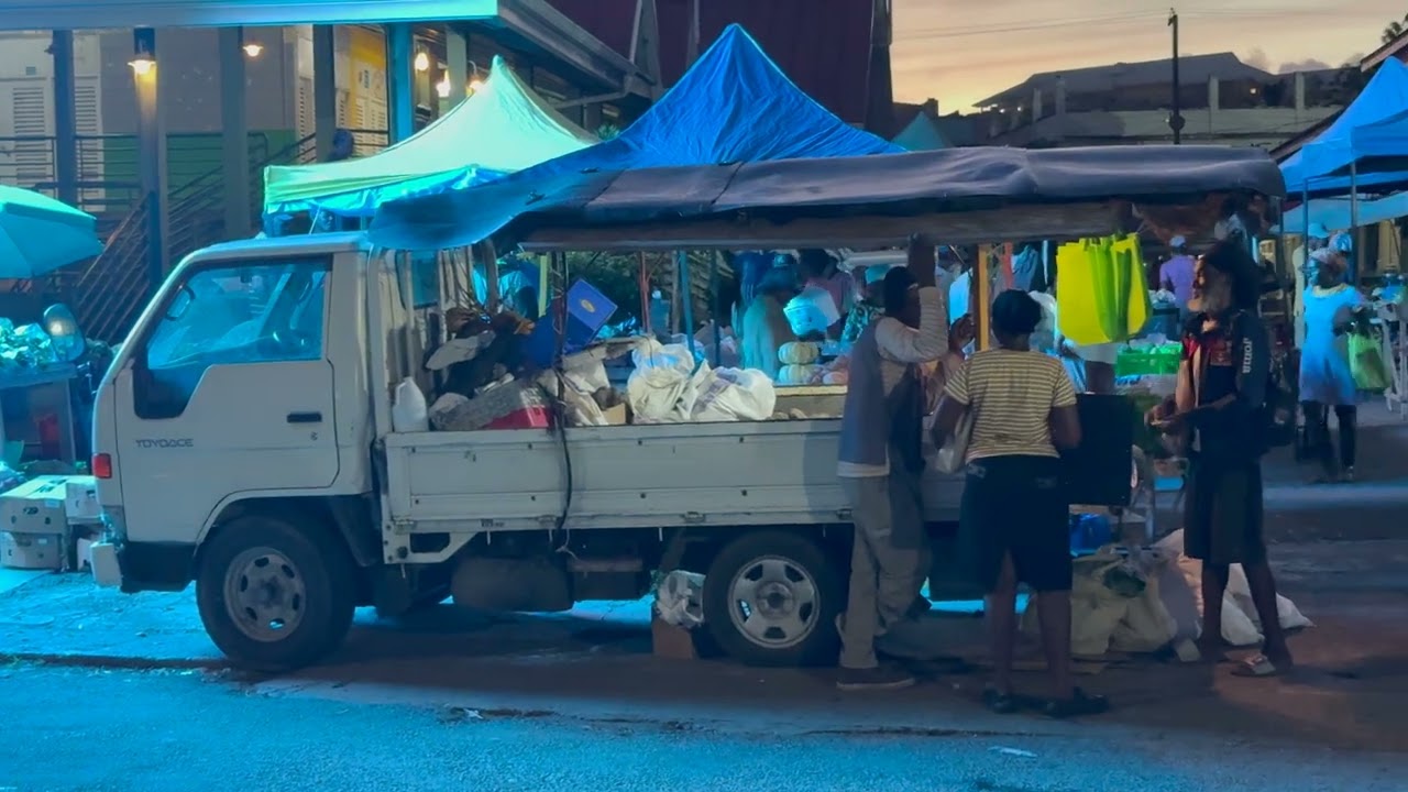 Easter Saturday morning market | St John’s | Antigua and Barbuda.