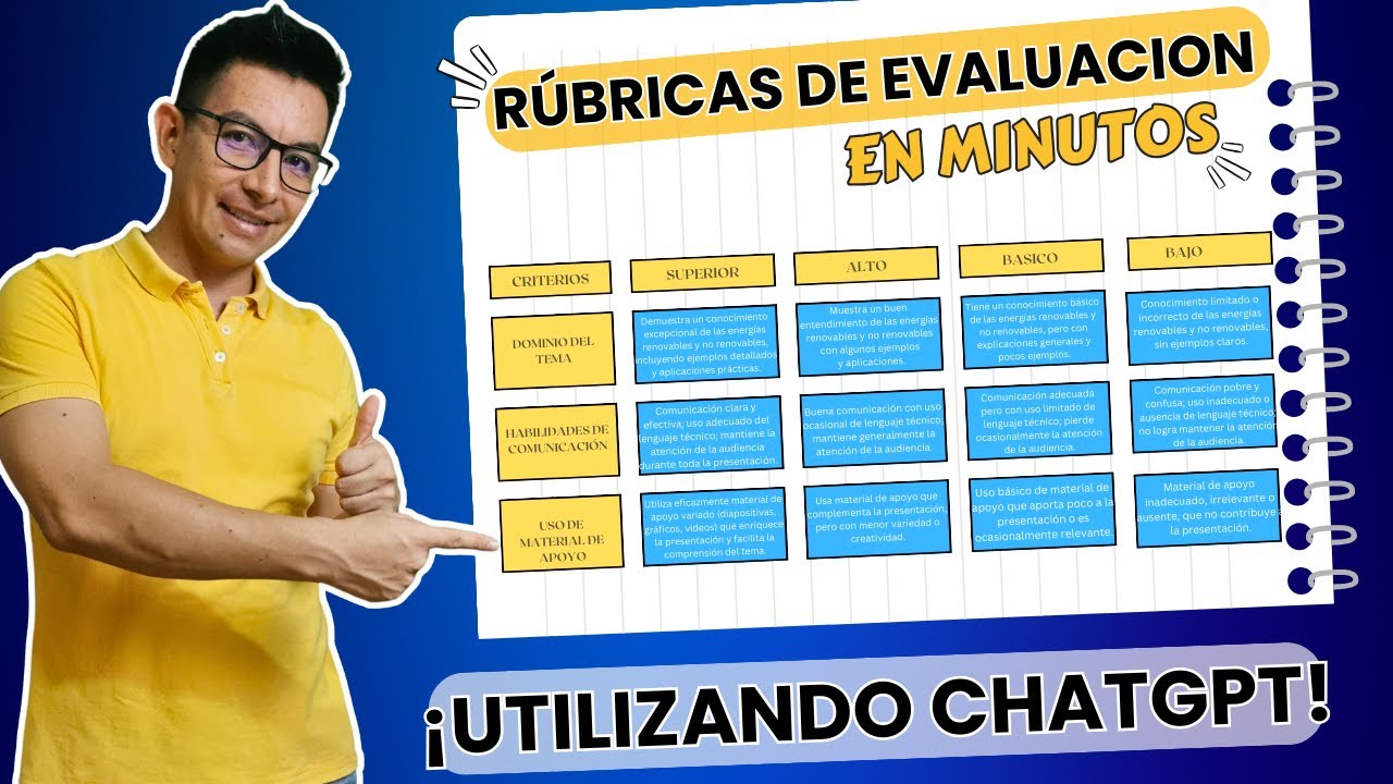 🔥📄RÚBRICAS DE EVALUACIÓN CON INTELIGENCIA ARTIFICIAL (CHATGPT)