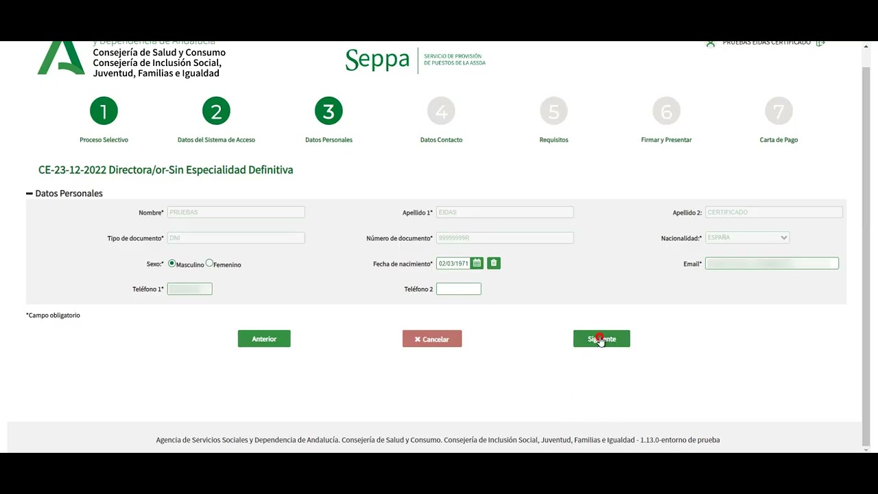 Tutorial inscripción sin exencion de pago presentada y pagada