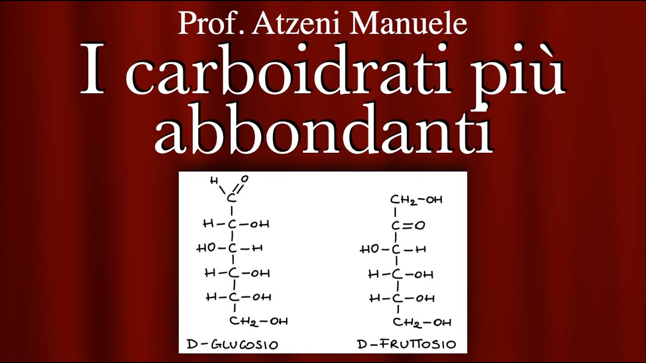 I carboidrati più abbondanti (Glucosio e Fruttosio) L2