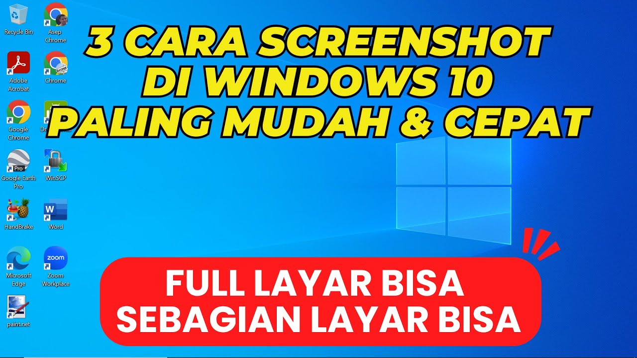 Cara Screenshot di Windows 10 Tanpa Aplikasi Tambahan | Tutorial Windows 10