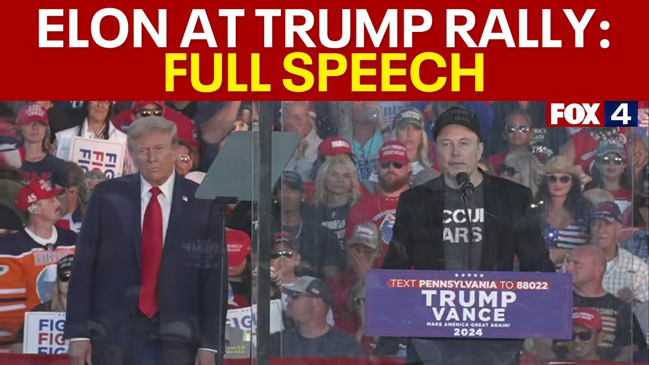Elon Musk at Trump rally in Butler, PA: FULL SPEECH