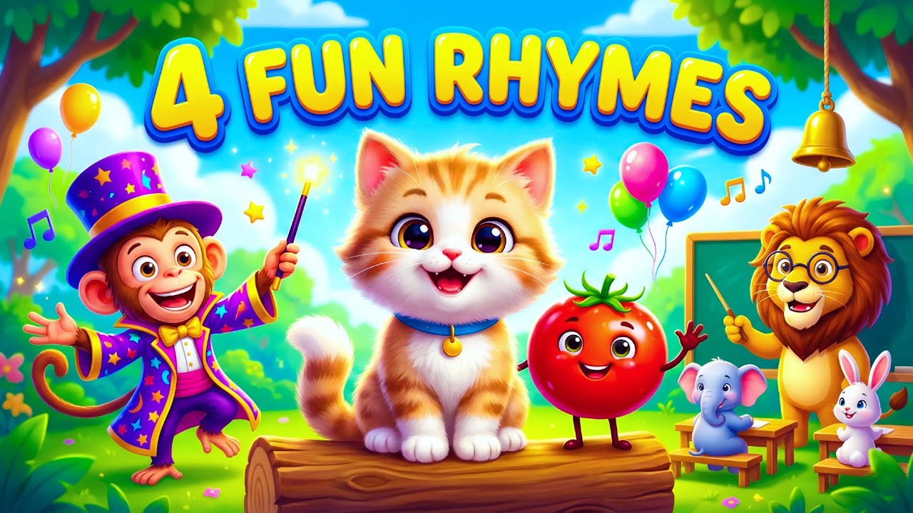 Meow Meow 🐱 | Kalu Madari 🎪| Aaha Tamatar 🍅| Jungle Wala School 🐯| Fun Kids Rhymes Hindi | Oonnoo Tv