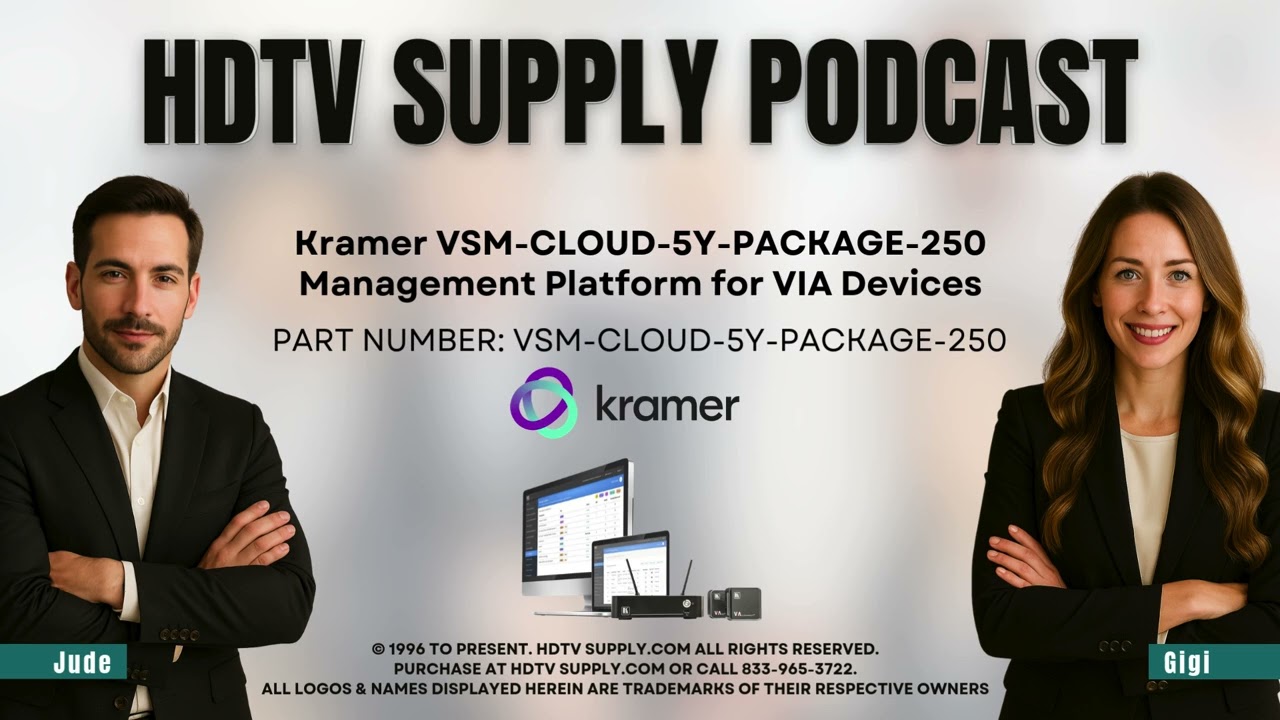 Kramer VSM-CLOUD-5Y-PACKAGE-250 Management Platform for VIA Devices