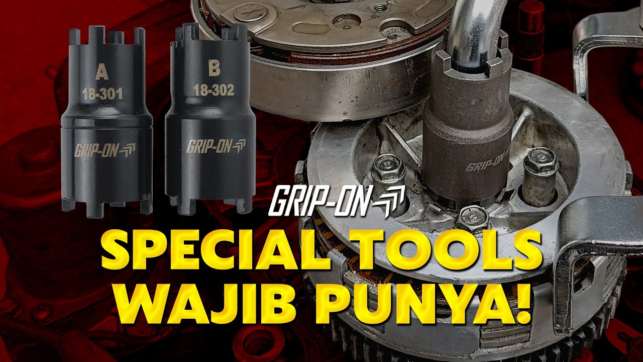 CARA AMAN BUKA PASANG RUMAH KOPLING HONDA YAMAHA TANPA GETOK PAKE GRIP ON CROWN SOCKET !!