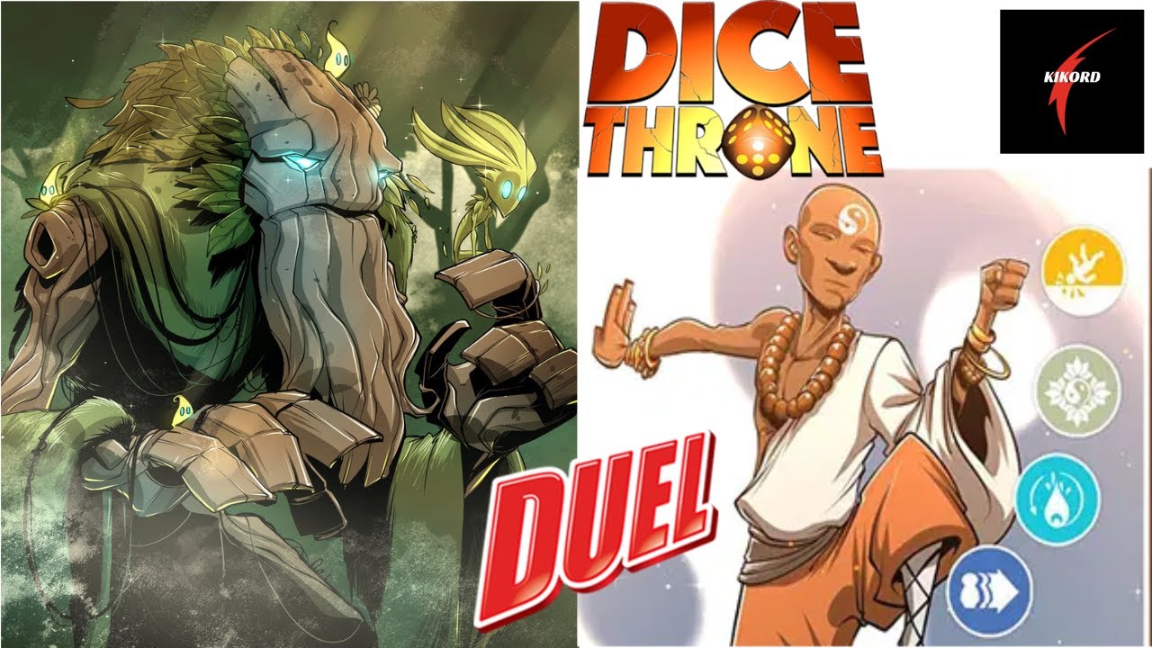 Dice Throne saison 1  Duel Moine VS Treant