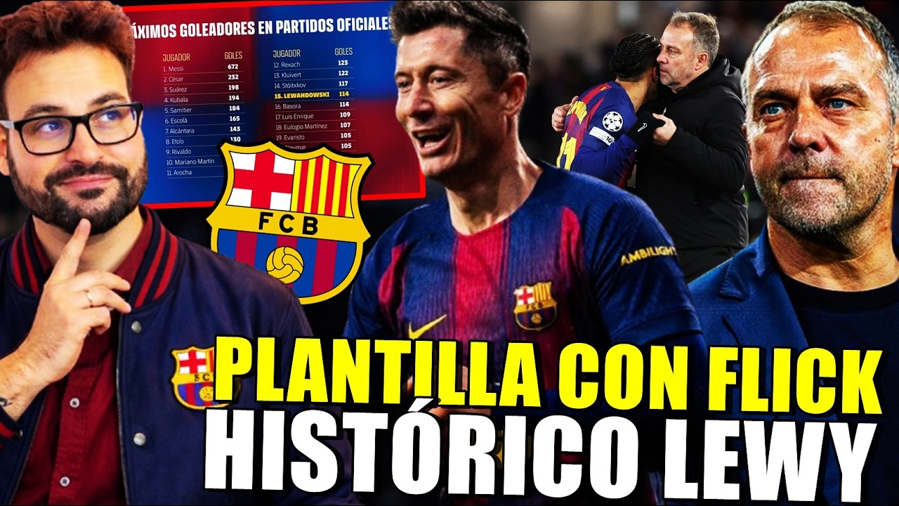 🚨¡Los JUGADORES PIDEN a FLICK que RENUEVE! - LEWANDOWSKI ENTRA en la HISTORIA del BARÇA ¡LEYENDA!