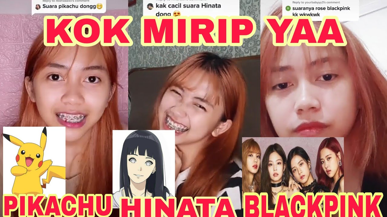 TIK TOK CACIL PART 3 NIRUIN SUARA BLACKPINK, PIKACHU,, HINATA, . MIRIP BANGETT