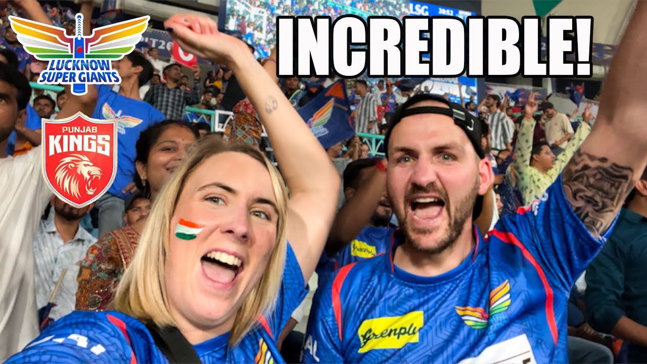 British Couple Experience First Ever IPL Cricket Match in Lucknow! 🇮🇳 विदेशियों की भारत पर
