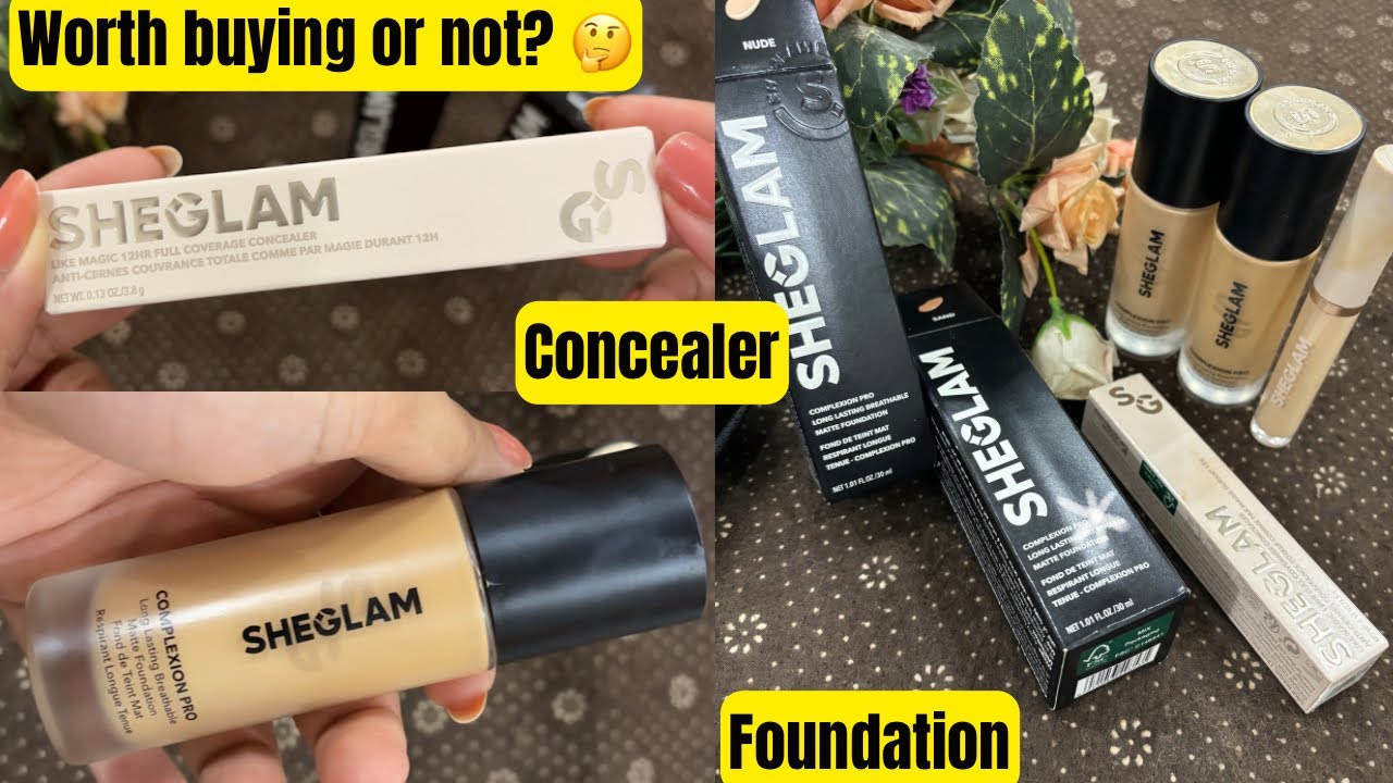 Sheglam Foundation review | Sheglam Concealer review | SHEIN makeup review
