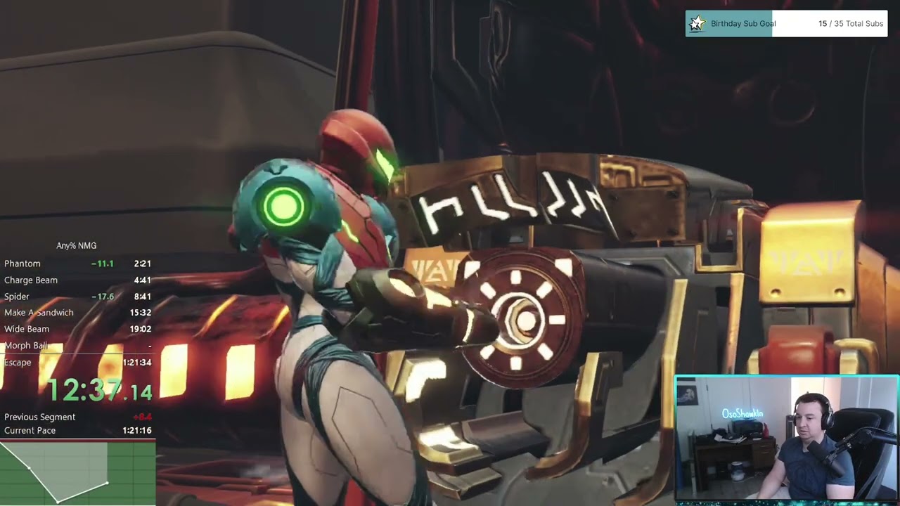 Metroid Dread Any% NMG New PB: 1:21:03