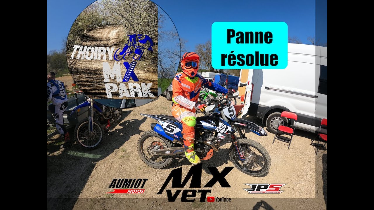MXVET, Thoiry MX PARK, panne résolue, prêt pour un nouveau départ!