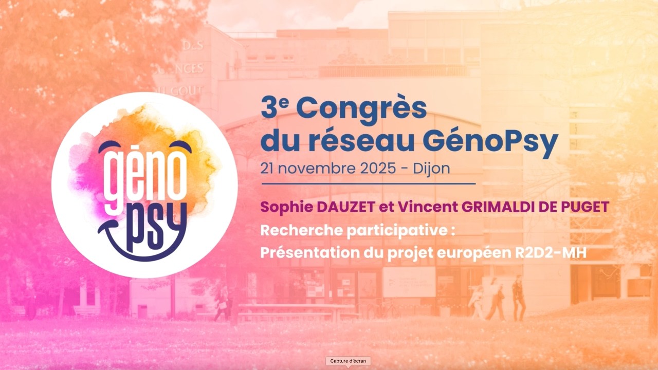 Recherche participative : Présentation du projet européen R2D2-MH