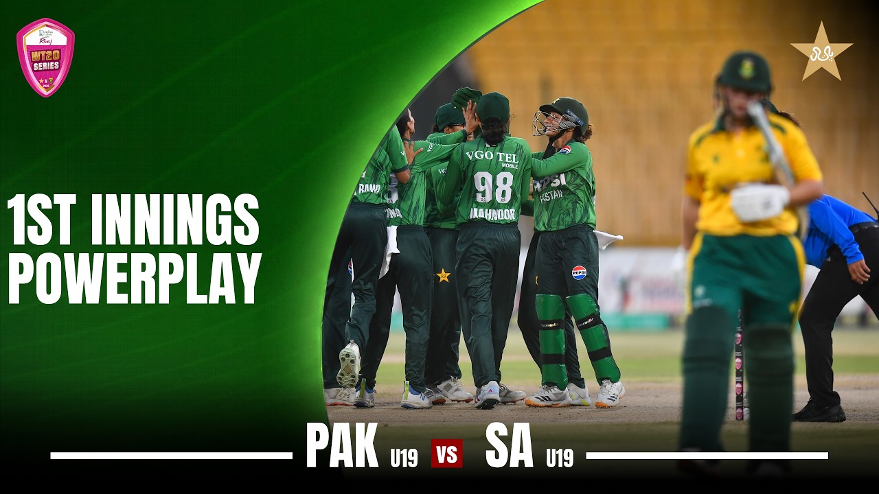 1st Innings Powerplay | Pakistan Women U19 vs South Africa Women U19 | 4th T20 | MZG1H