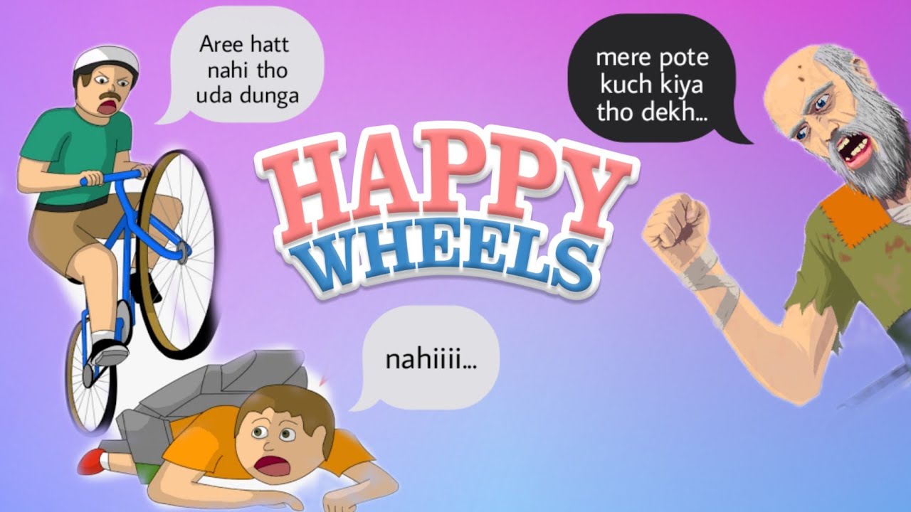 Playing happy wheel | first video | devangames