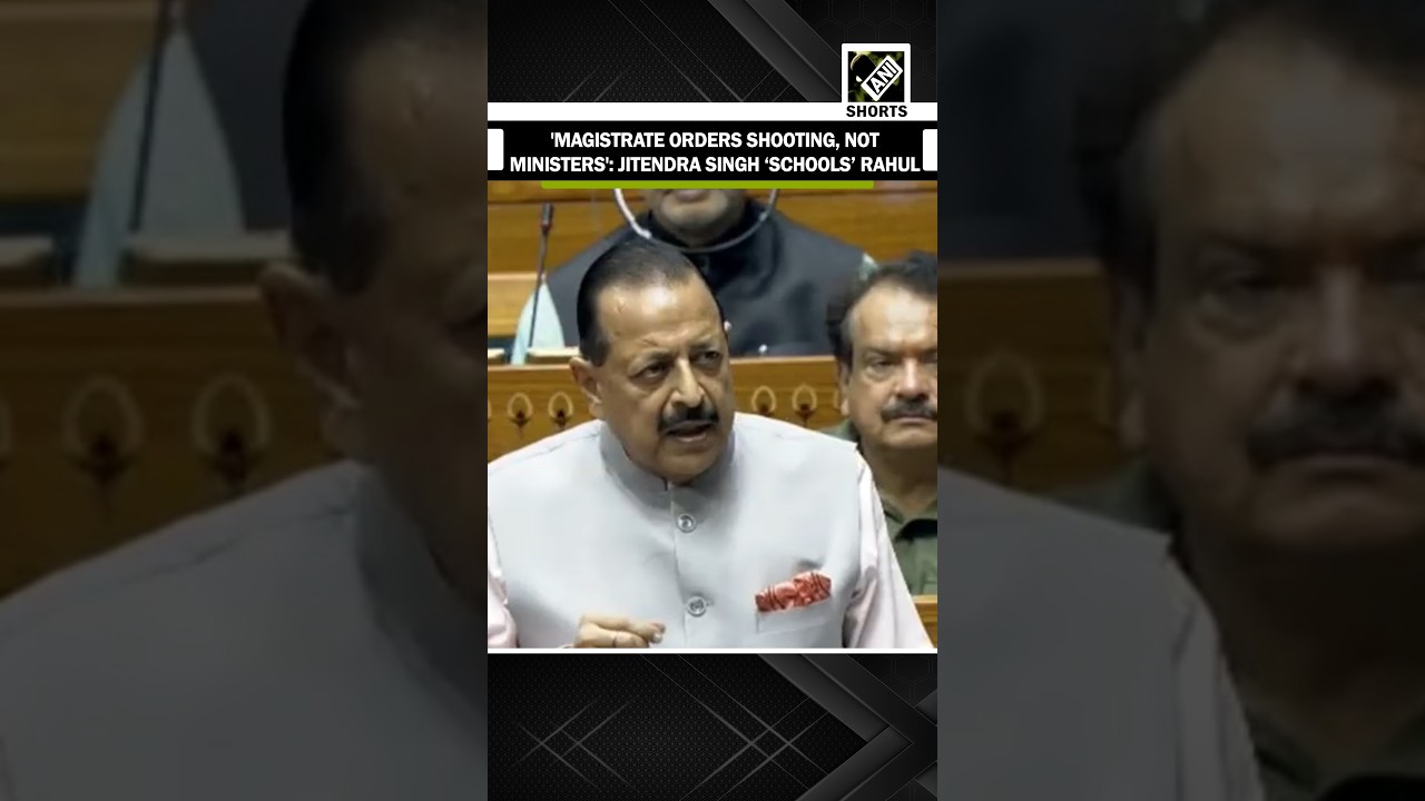 'Magistrate orders shooting, not ministers': Jitendra Singh &lsquo;schools&rsquo; Rahul Gandhi | NEET Protests